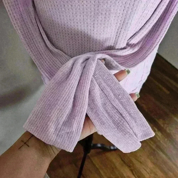 We the Free Women's Catalina Thermal Top in Lilac M - Picture 8 of 16